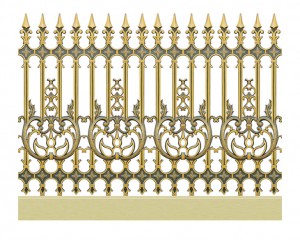 Hàng rào nhôm đúc mẫu HR -019